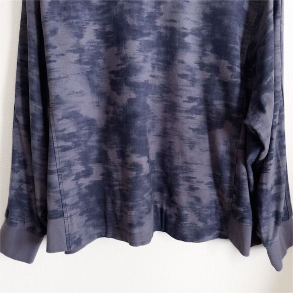 Athleta Sweatshirt Womens 3X Plus Blue Crewneck Pullover Comfort Sporty Farallon - Picture 3 of 11